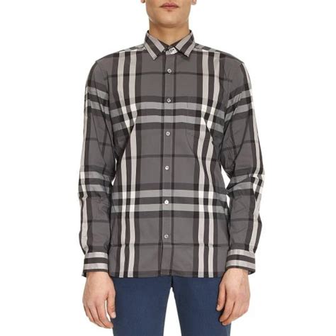 stone grey burberry shirt|burberry signatures for men.